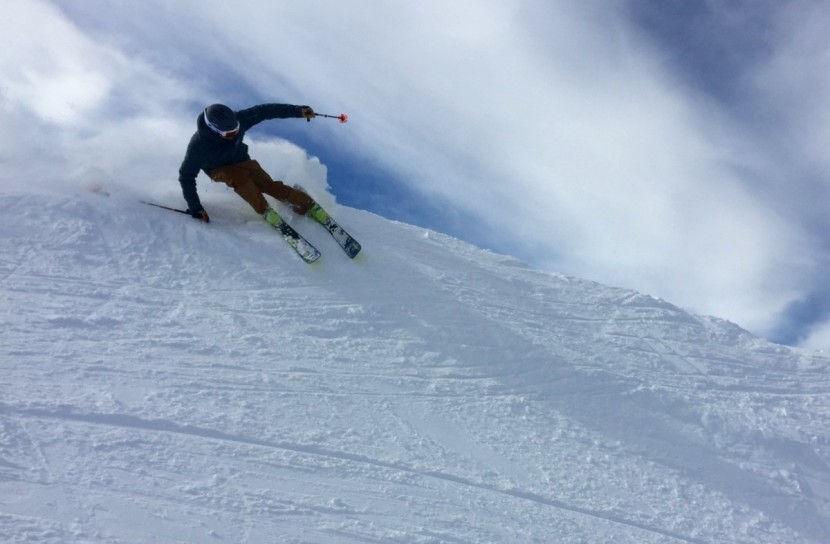 oakley airbrake xl - testing the airbrake xl at the resort on a sunny day.