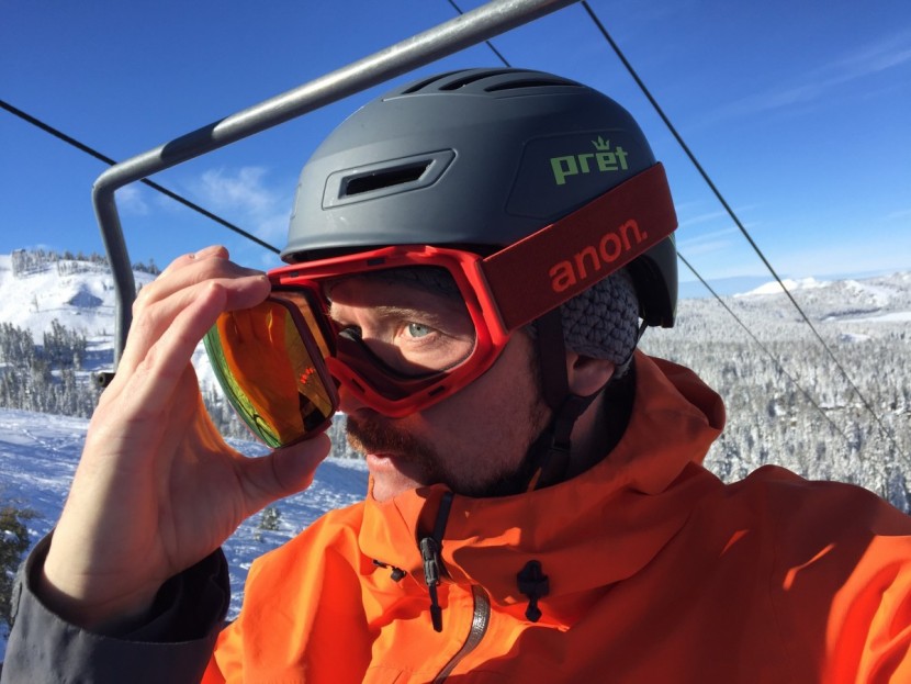 ski goggles - with the anon m4, changing lenses has never been easier.