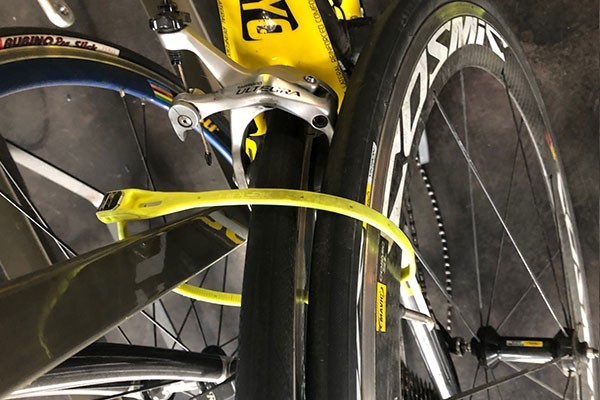 hiplok z lok - getting the lock around front and back tires, the frame and a post...