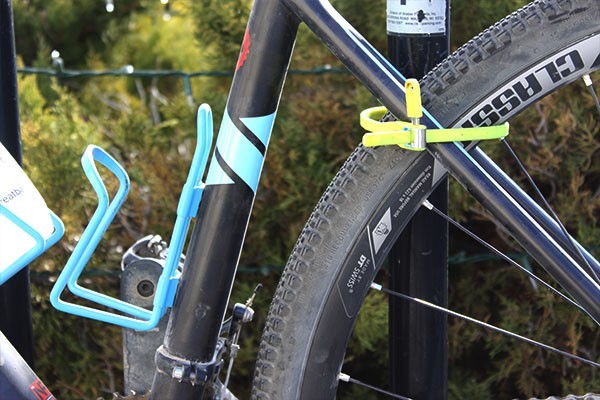 hiplok z lok - highly portable, this lock can secure most tires and frames.