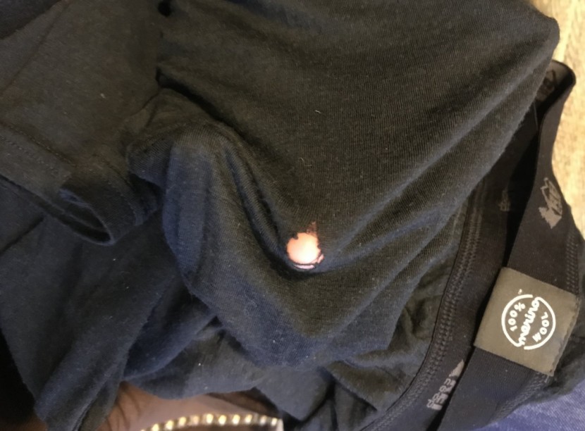 rei co-op merino midweight bottoms - the abrasion test results.