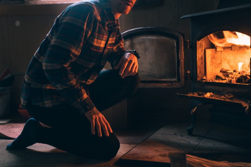 long underwear men - trying to warm up after a long day playing in the wasatch snow.
