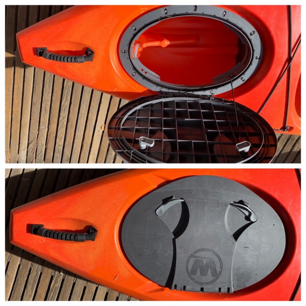 kayak - the orbix dry storage stern hatch seals water tight to keep your...