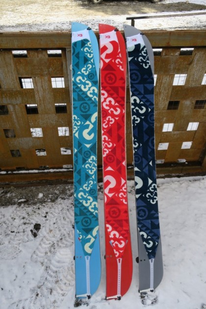 g3 splitboard+ grip - the lineup of g3 splitboard + skins. from left to right: glide...