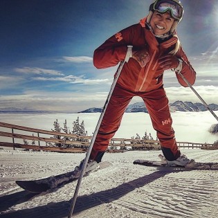 Another beautiful day in the office on top of Mammoth Mountain.