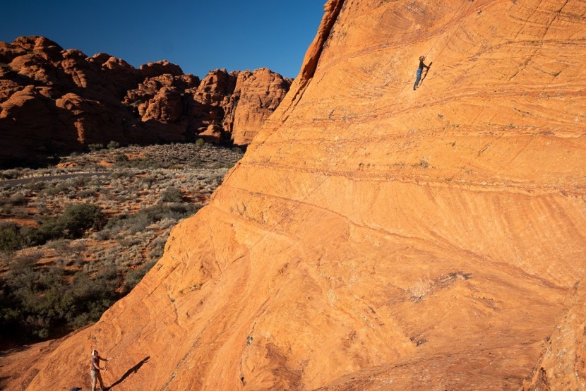 mammut ophir - kid's - slabbin' up some sandstone at snow canyon state park, utah.