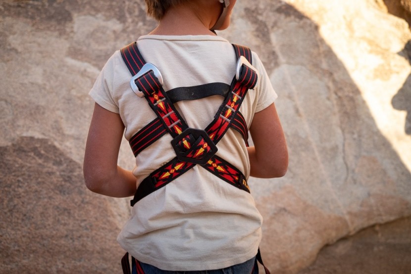 trango junior - buckles on the back keep kids from messing with them.