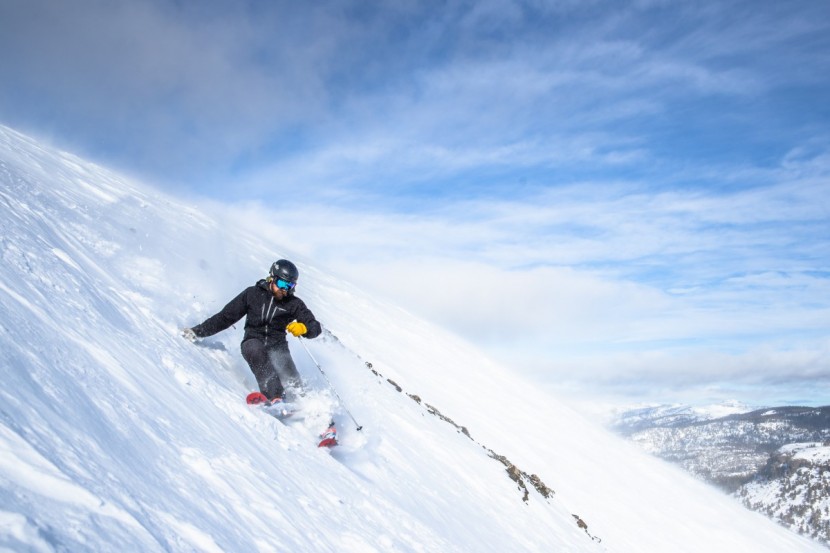 volkl m5 mantra - the king of crud busters, the m5 mantra, is seen here doing what it...