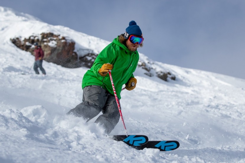 k2 pinnacle 88 ti - here, the pinnacle 88 ti's wide tips can be seen rising above the...