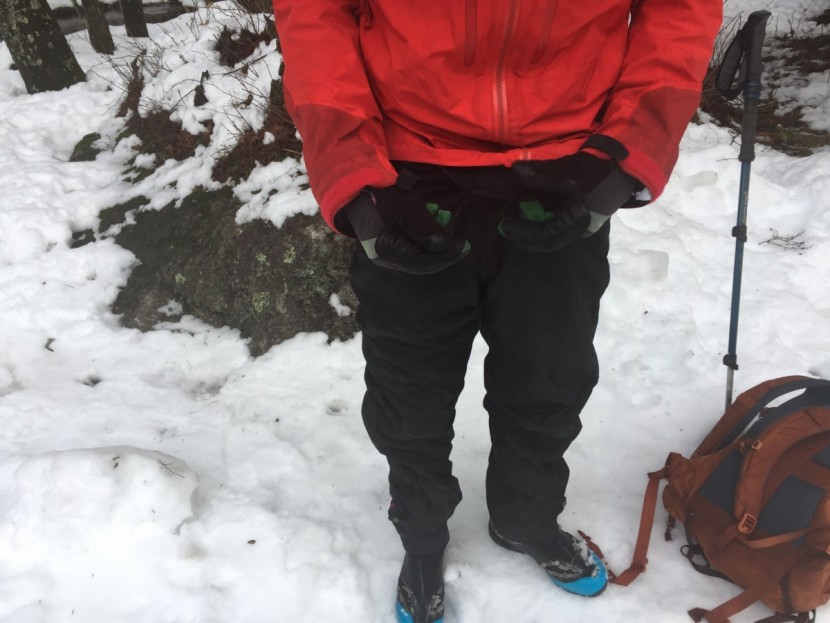 patagonia torrentshell pant - the drawstring waist of the torrentshell saves weight and bulk over...