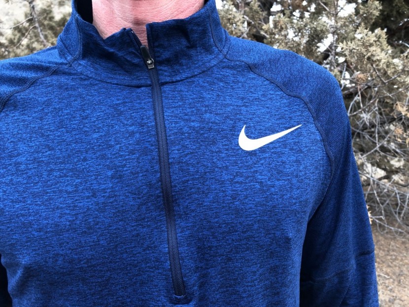 nike element 2.0 half zip blue