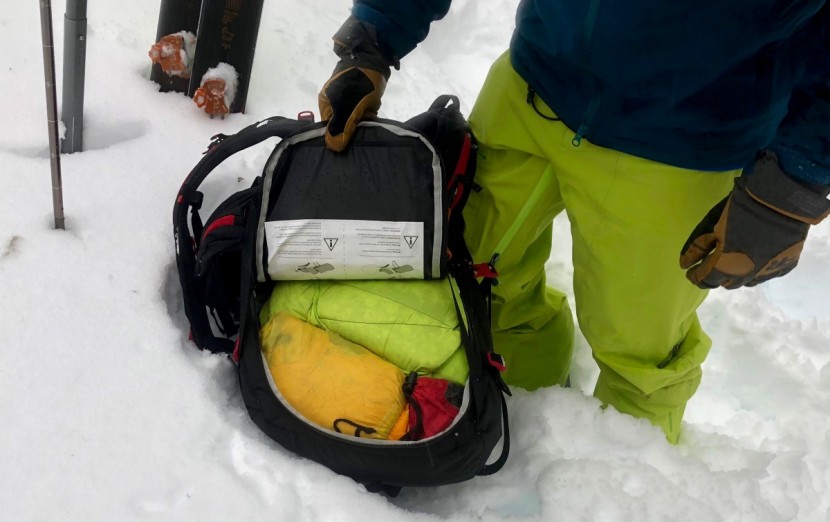 backcountry access float 42 2.0 - on such a large pack, it's nice to have the half-zip back panel...