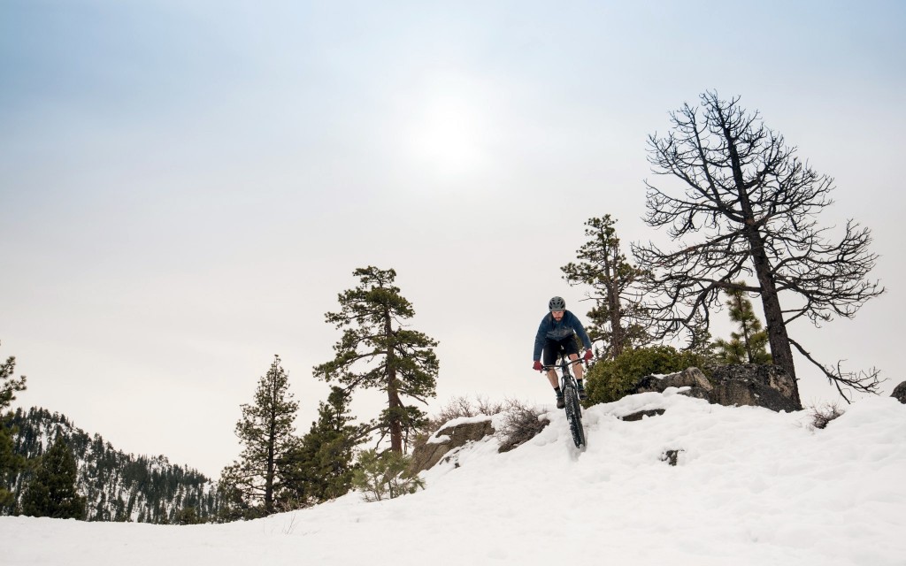 trek farley 5 - testing the farley in some variable snow conditions above south lake...