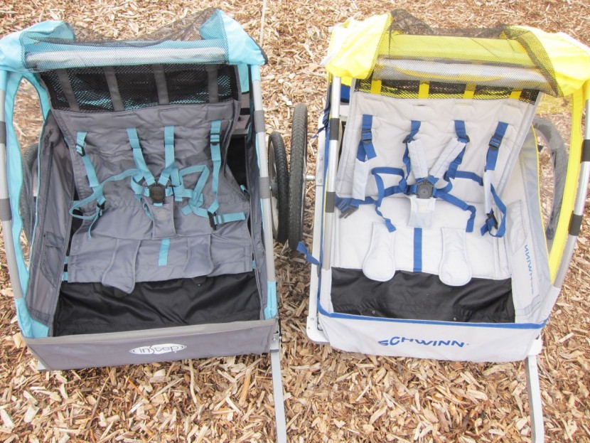 schwinn echo - the footwells of both the instep take 2 (left) and the schwinn echo...