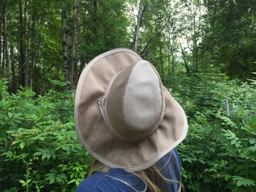 conner airflow - the brim and top of the crown are covered for sun protection, but...