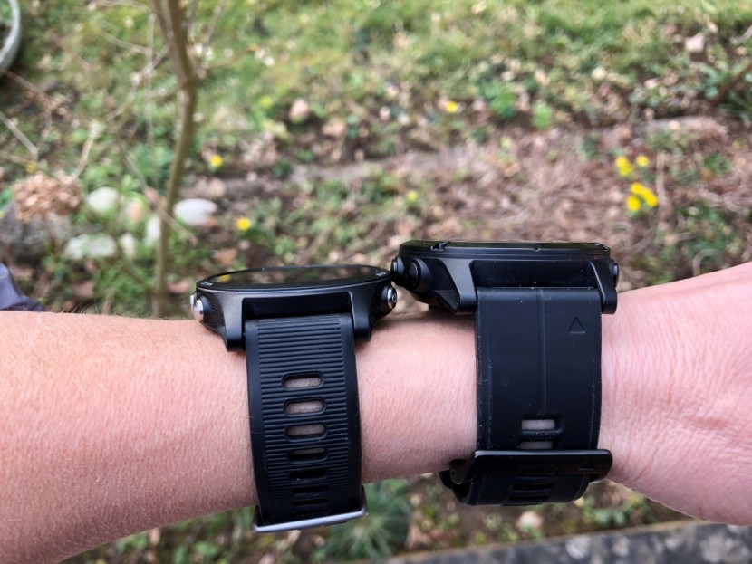 garmin forerunner 935 - the forerunner 935 (left) is quite a bit smaller and lighter than...