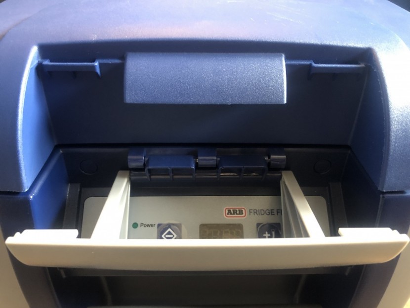 arb fridge freezer 50 - a big beefy latch seals in your contents but also takes a little...