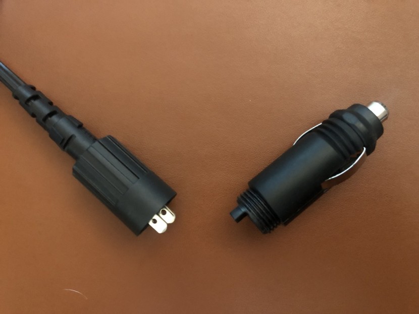 powered cooler - some models come with a 2 pole auxiliary plug to attach more...