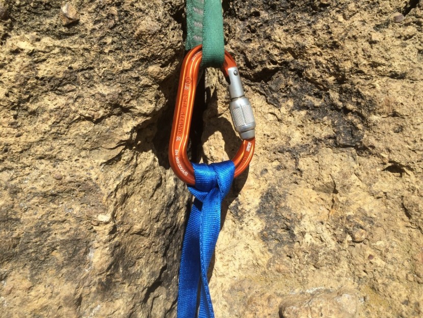 sterling nylon sewn runner - wide nylon slings are some of the hardest to tie knots in without...