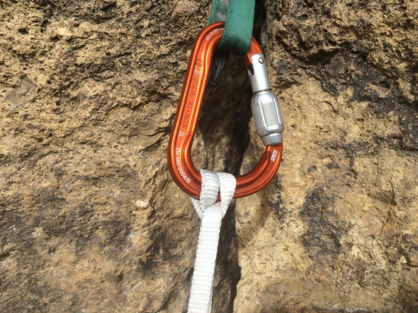 petzl pur'anneau sling - tying knots in this supple sling in a cinch, although its thin...