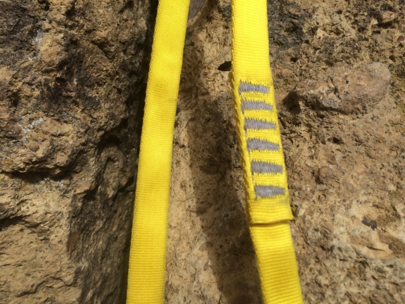 black diamond nylon sewn runner - the smooth and thin nylon is tubular in shape, but is very soft and...