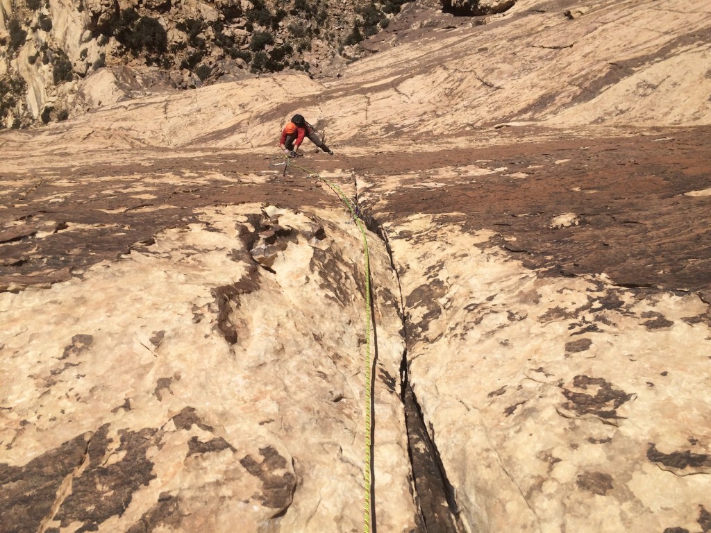 black diamond dynex runner - linking the crux pitches 5 and 6 of levitation 29, which had over 20...