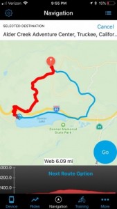 lezyne mega xl gps - enter a destination and it will give you options to get there...