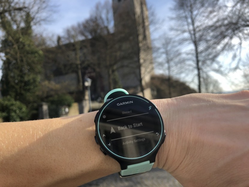 garmin forerunner 235 - the forerunner 235's "back to start" function can be really helpful...