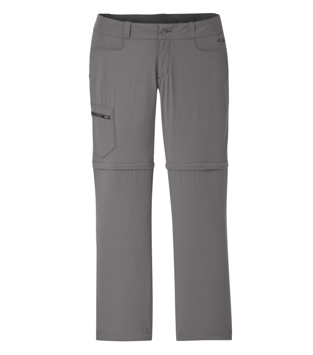 Pantalon De Randonnée Convertible Outdoor Research Femme Taille 10 - Gris, Stretch Nylon - Longueur 31" - Occasion