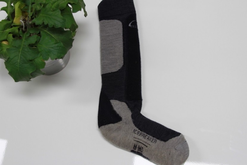ski socks - the icebreaker offers a little bit of padding, but it's very thin in...