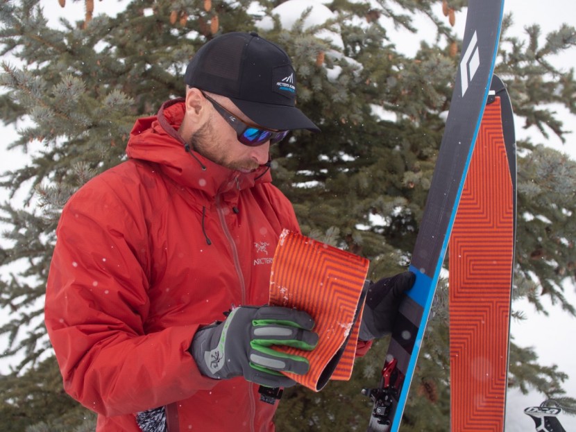 black diamond ascension nylon - the stiff backing of the ascension skins is durable but bulky in...