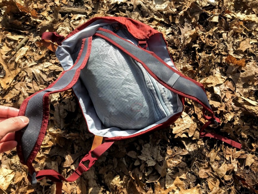 day pack straps deployed.