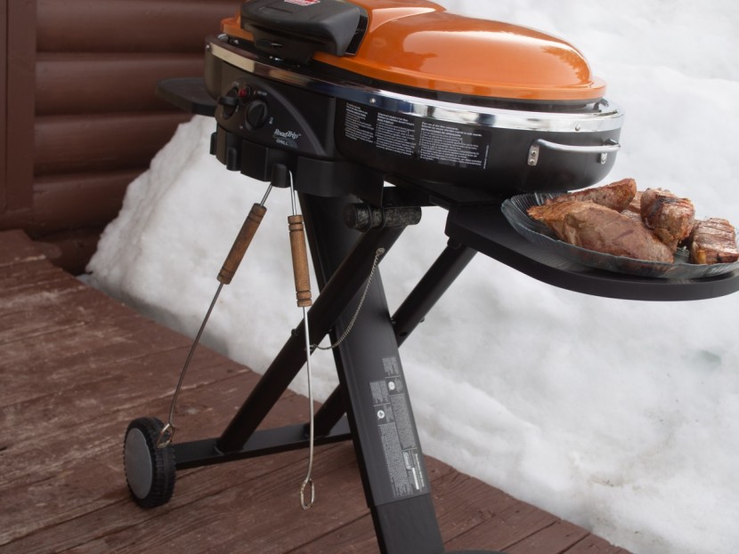 coleman roadtrip lxe - we all dig the side extensions on the roadtrip. for bbq...