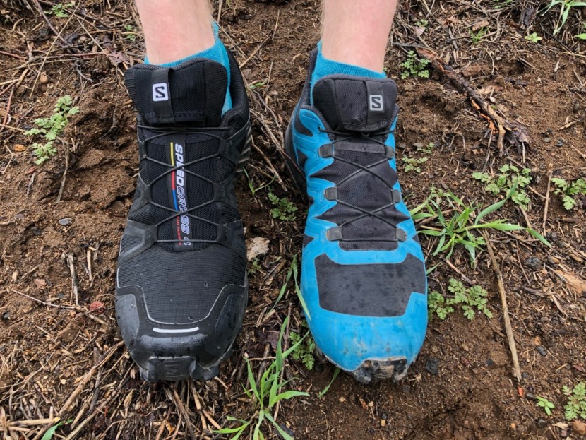 salomon speedcross 5 - comparing the uppers of the new speedcross 5 in blue, versus the...