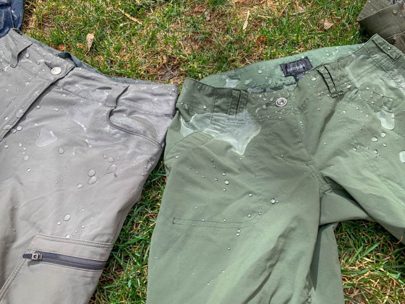 marmot lobo's convertible pant for women - the ferrosis (left) and lobo's (right) getting soaked for some of...