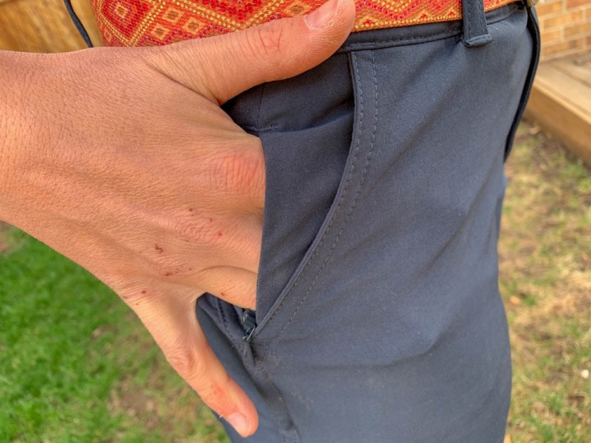 the north face paramount convertible for women - we aren't quite sure what the point of this small, zippered pocket...