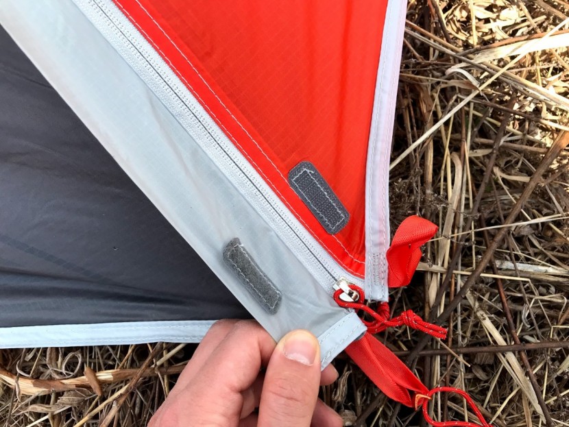 backpacking tent - features like flaps on the fly zipper are excellent for preventing...