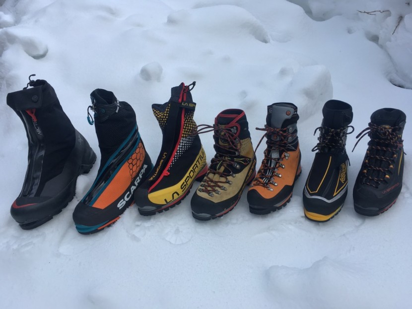 mountaineering boot - the line-up.