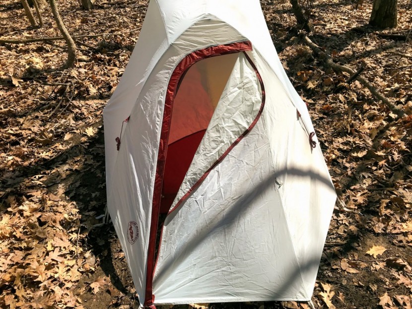 big agnes c bar 2 - the fly door is the primary method of venting the tent.