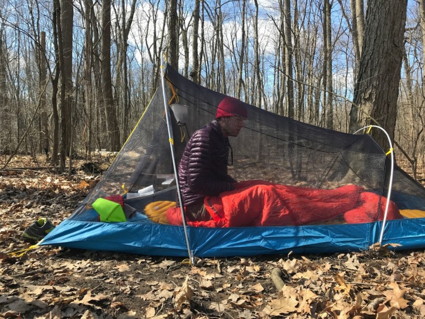 sierra designs clip flashlight 2 - you have to scoot back after you sit up if you don't want your head...