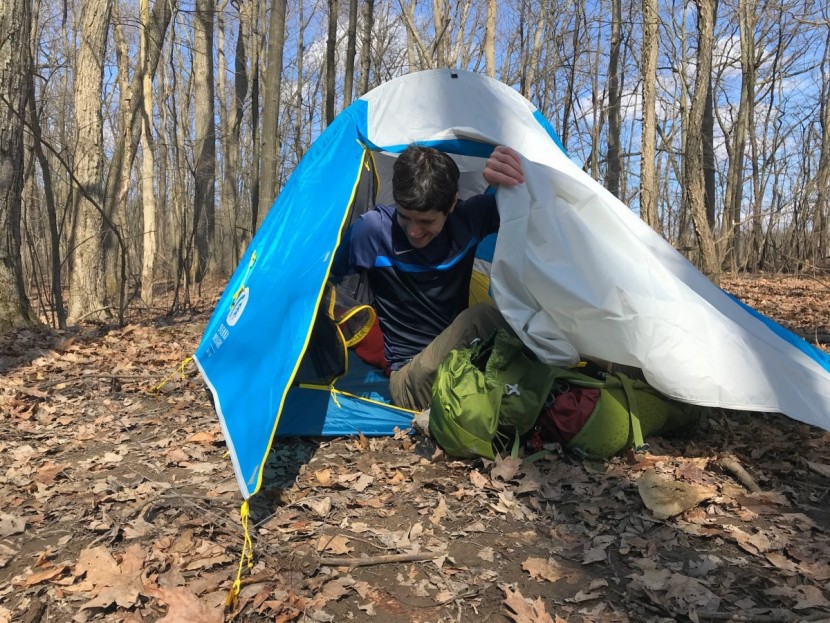 sierra designs clip flashlight 2 - the flappy door is an obstacle to navigate when getting in and out.
