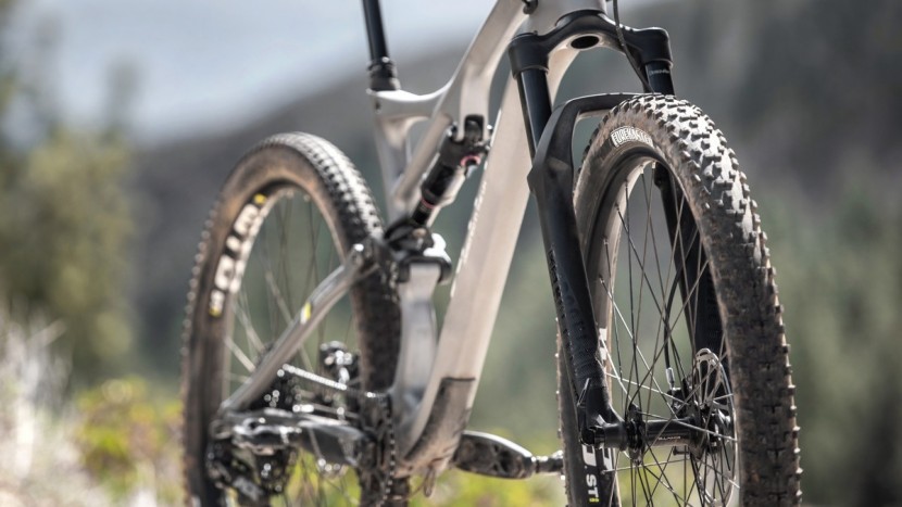 the rockshox revelation isn't plush, but it works well enough.