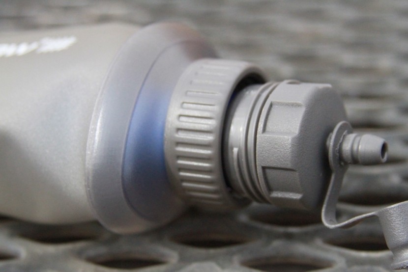 lifestraw flex - the filter screws into this coupling that can leak if squeezed too...