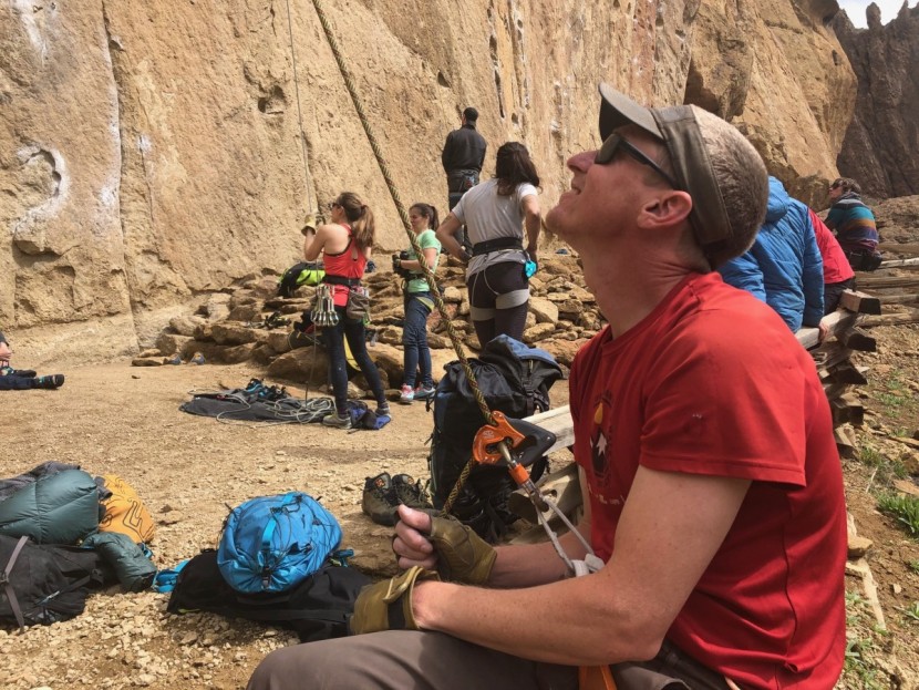 climbing technology clickup +. - when a climber falls or they are being held, the rope will pull the...