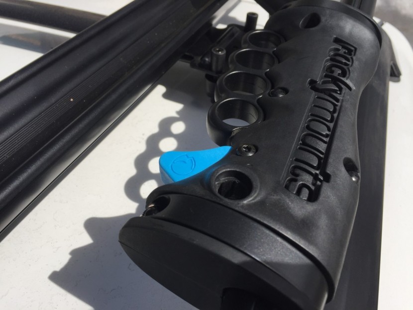 rockymounts brassknuckles - you can install lock cores on the clamp handle and on the rack...