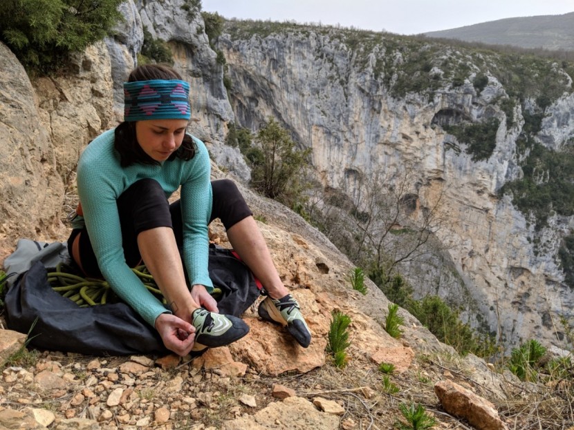 la sportiva futura for women - the simple one-strap velcro closure system makes the futura easy to...