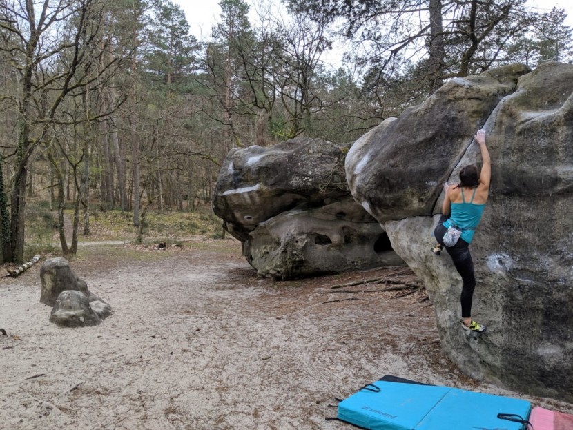 la sportiva otaki for women - once broken in, we were comfortable moving up taller boulder problems.
