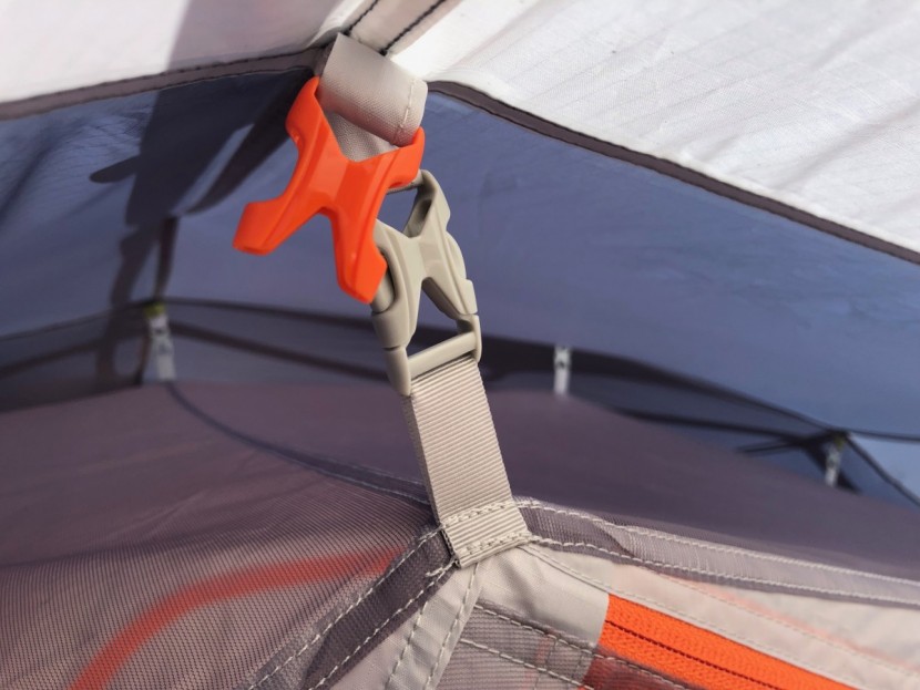 big agnes titan 6 mtnglo - the tent clips into the exoskeleton/sunshade, meaning you can't...