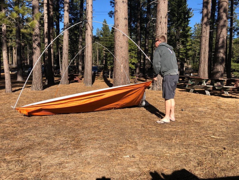 big agnes titan 6 mtnglo - figuring out how to set up the titan 6 mtnglo is pretty...