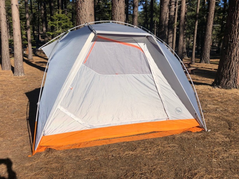 big agnes titan 6 mtnglo - while the fly covers the sides of the titan 6 mtnglo adequately, it...